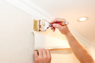 Pose de papier peint à Craponne — revêtements muraux et toiles de verre